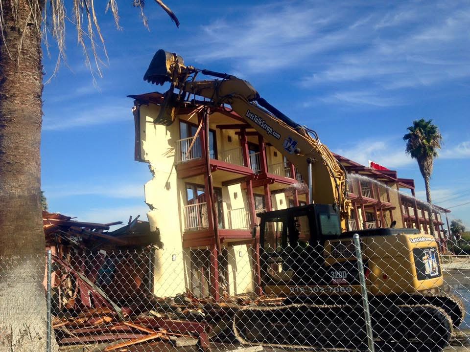 Complete building demolition