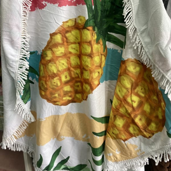 Пляжний рушник круглий Ананас
