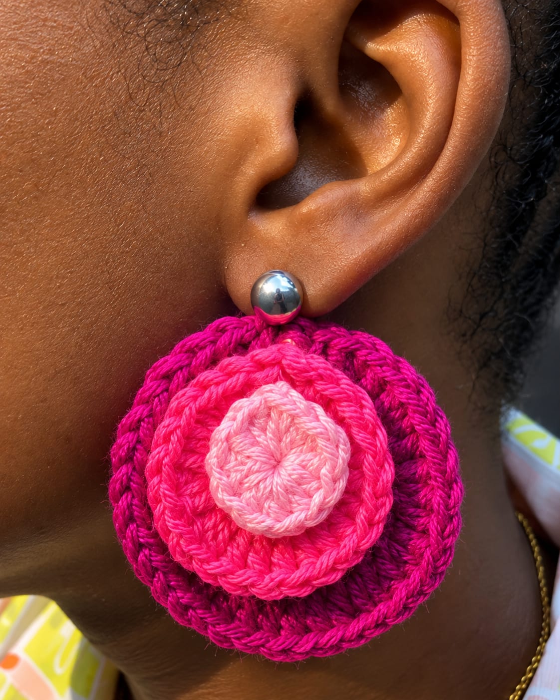 Bold Fuchsia Earrings — product photo