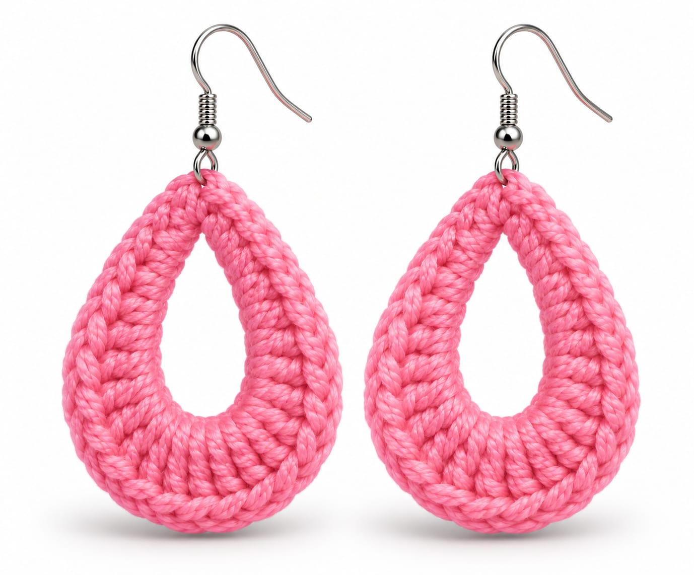 Pink Teardrop Earrings — product photo