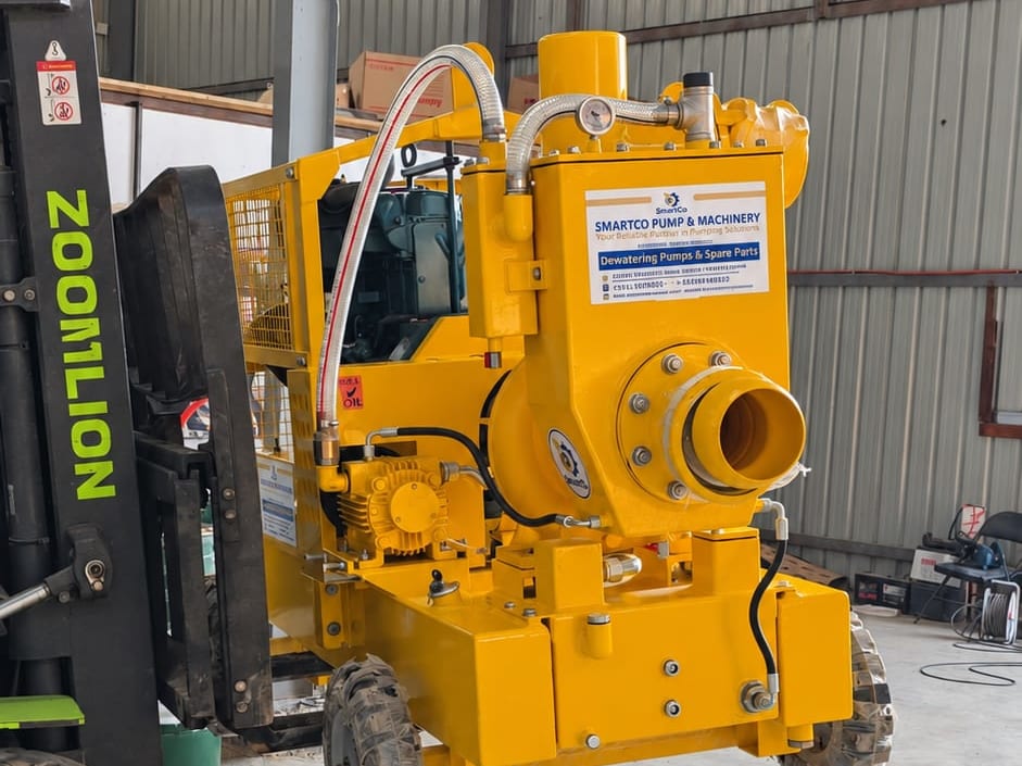 SmartCo pump being handled in the warehouse