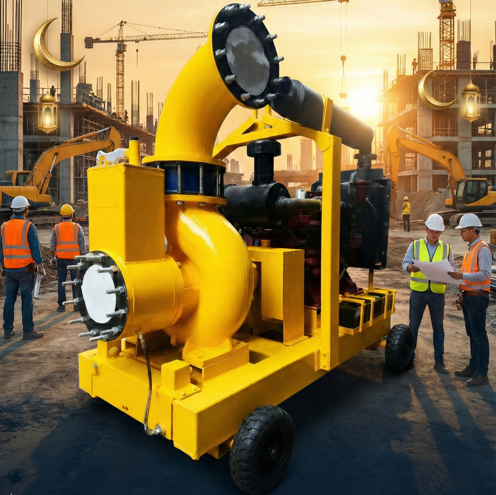 SmartCo 12-Inch Dewatering Pump — site installation