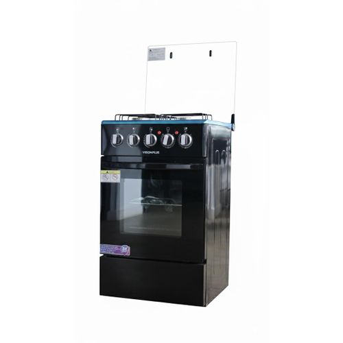 Vision Plus Vision Plus 50cm 3 Gas 1 Electric Standing Cooker - 55L Oven, Auto Ignition, Black