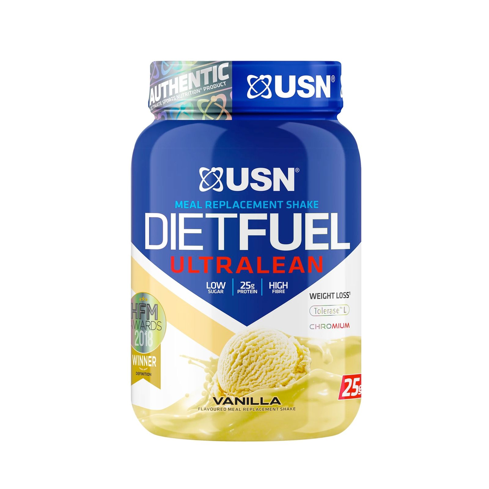 USN Diet Fuel Ultralean Meal Replacement Shake Powder, Vanilla Flavour