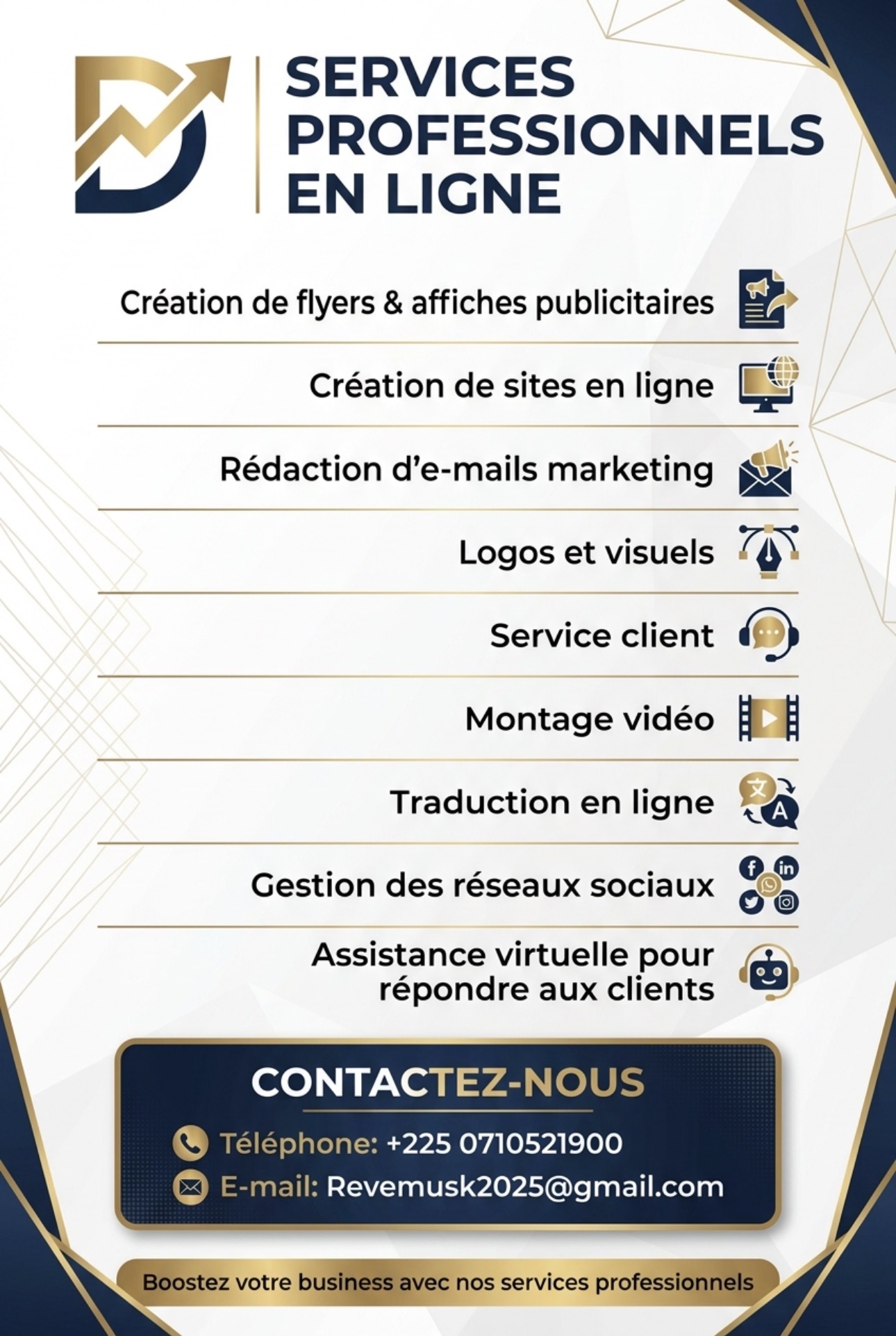 FreeLANCE 90% de pouvoir de tout services!