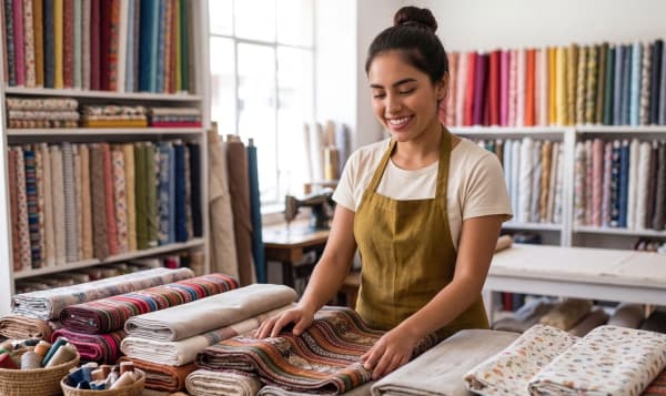 Persona emprendedora trabajando en su negocio