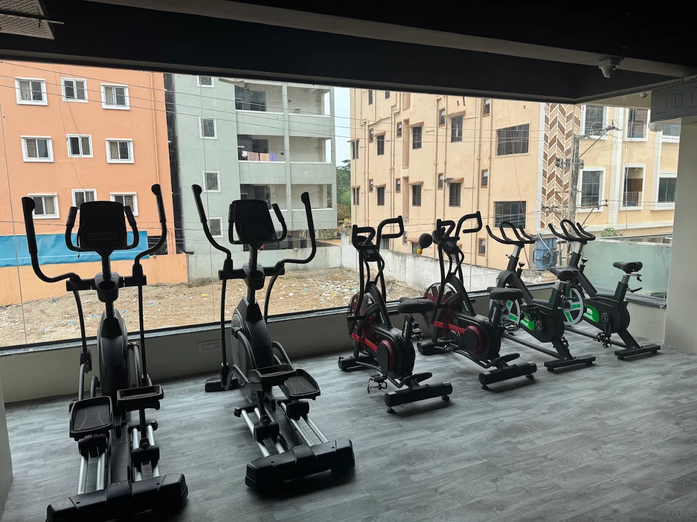 Gym workout area
