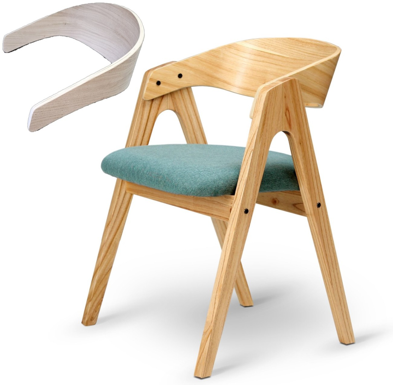 S-15 Velenziana - Silla Velenziana S-15 con curvatura envolvente en respaldo y brazos. | Alrio Multilaminados