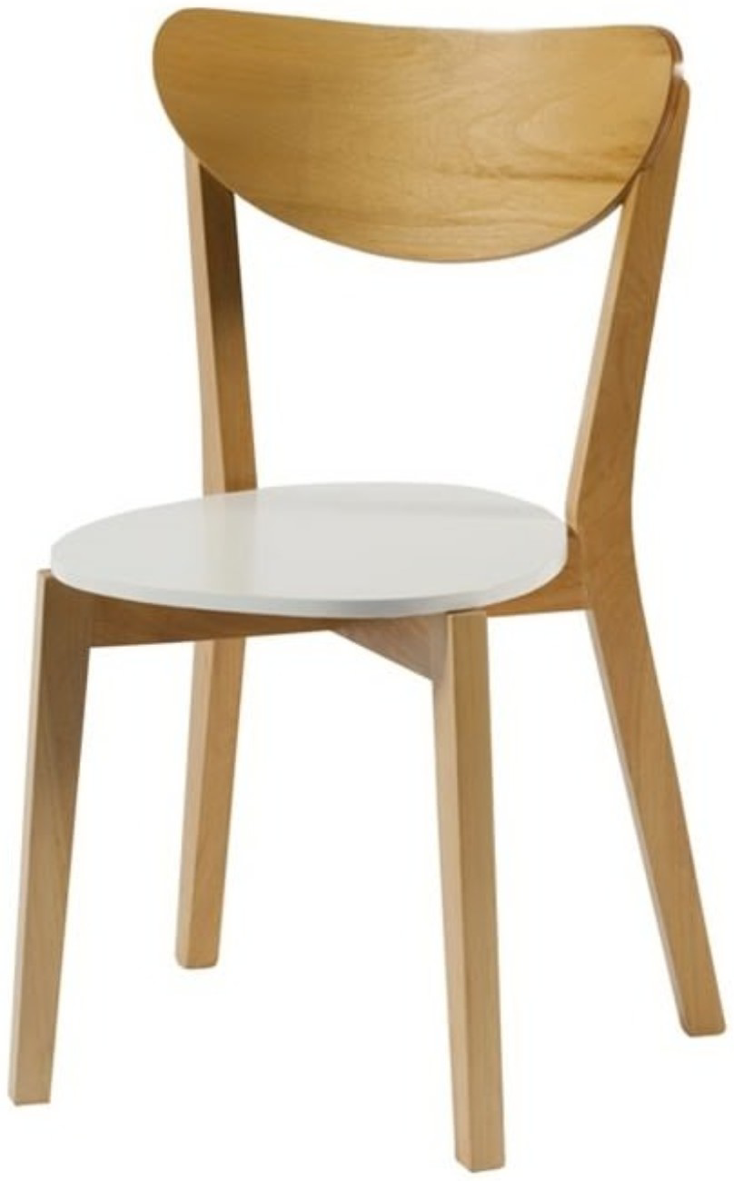 S-01 Stick - Silla ergonómica de multilaminado curvado modelo Stick S-01 con asiento reforzado para uso comercial. | Alrio Multilaminados