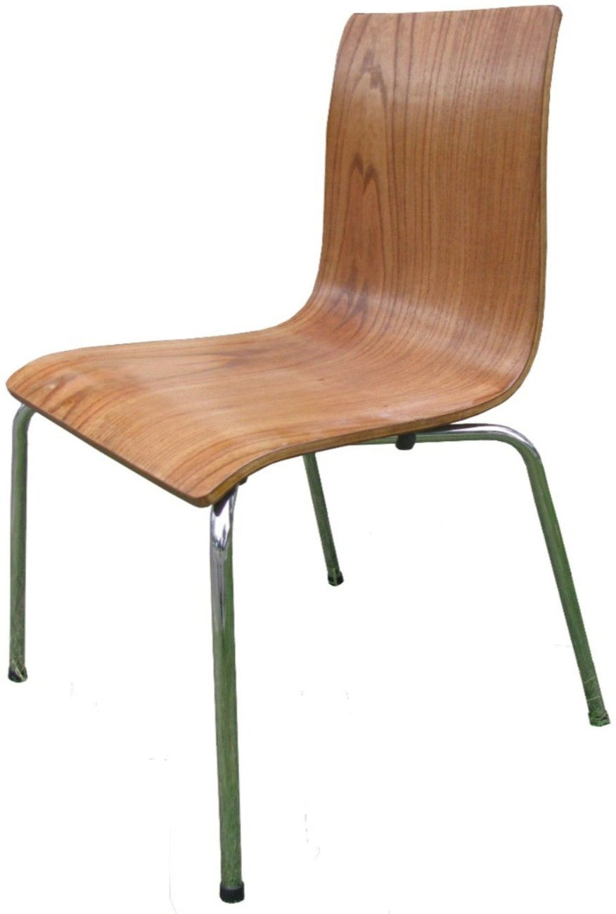 S-07 Paloma - Silla Paloma S-07 con casco multilaminado continuo y patas de caño. | Alrio Multilaminados