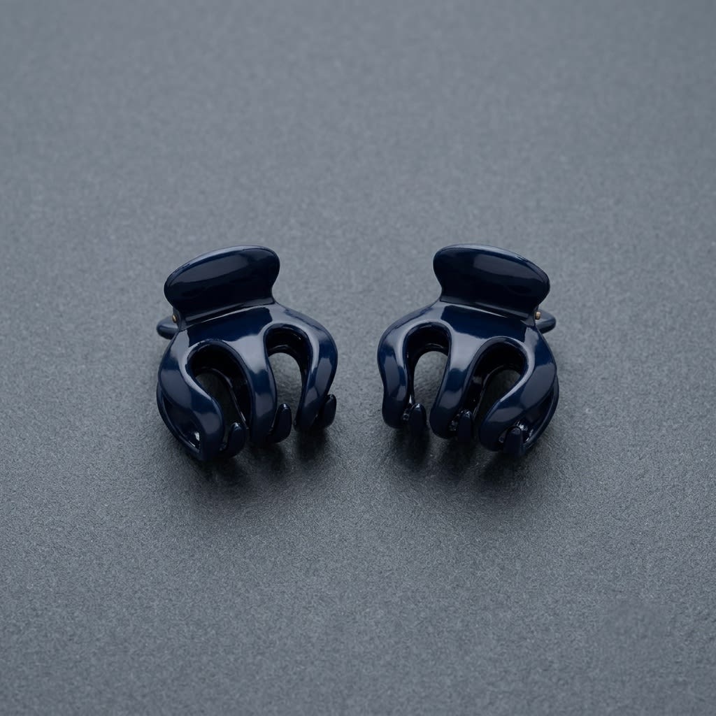 Glossy Hair Claw Clip Pair (Small)