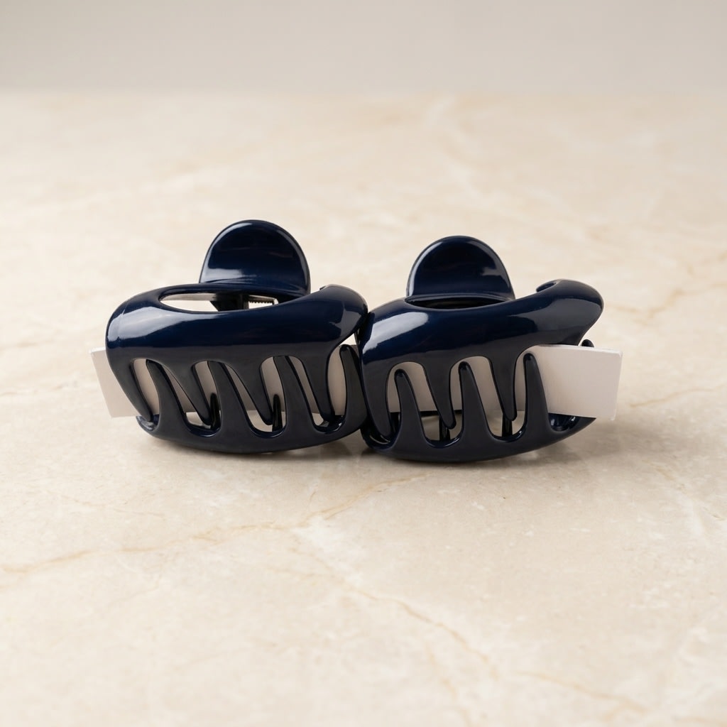Glossy Hair Claw Clip Pair (Medium)