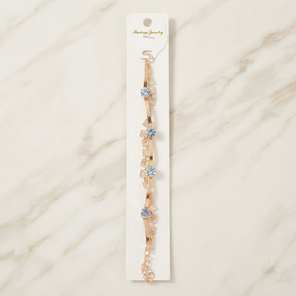 Crystal Bracelet, Adjustable Chain