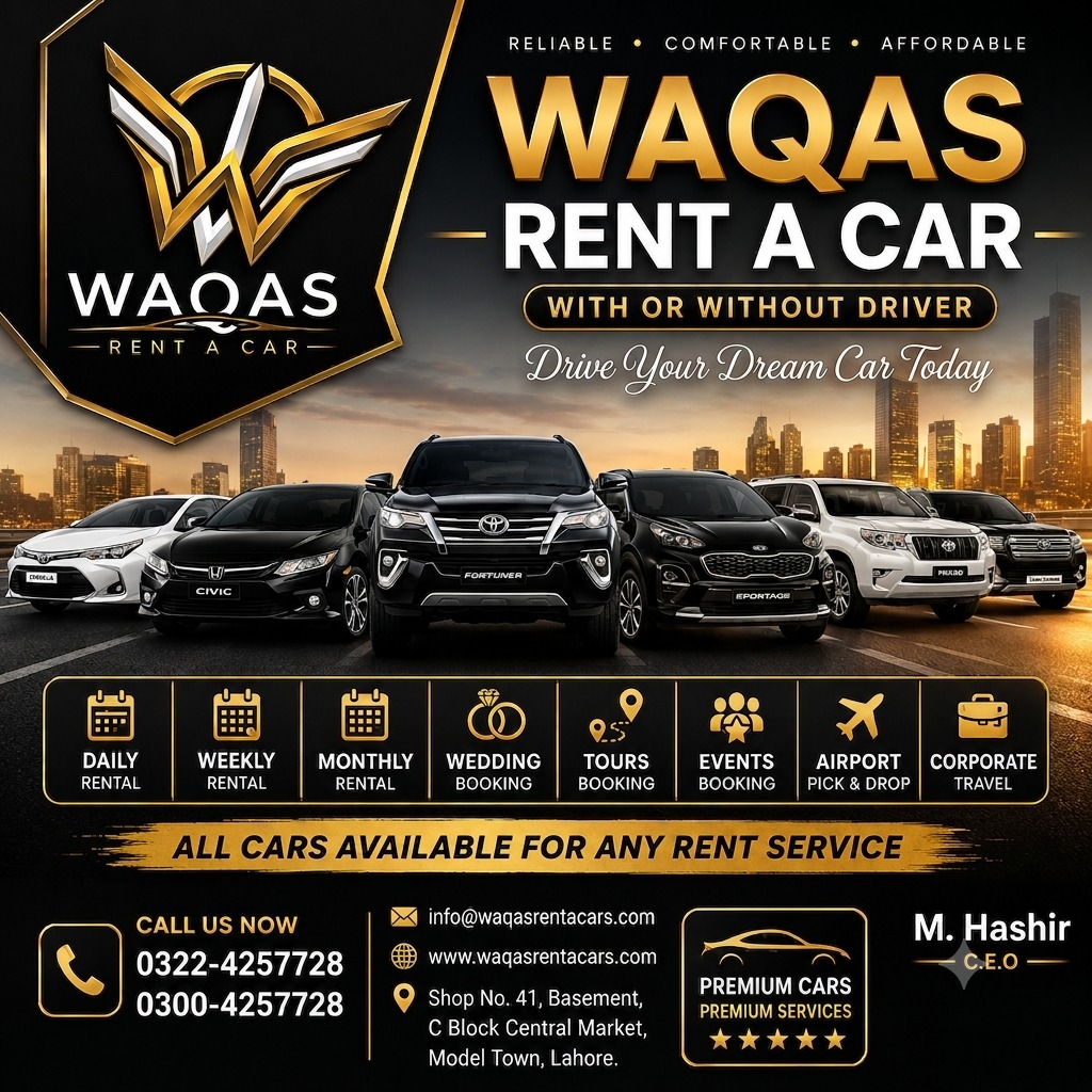 Waqas rent a cars, travels and tours