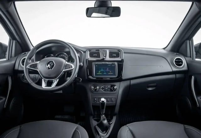 Dashboard of the Renault Logan taxi