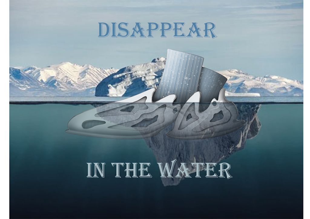 Disappear in the water