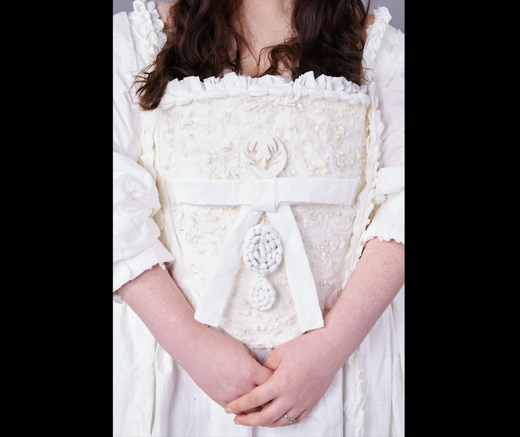 toilet paper dress- arts foundation
