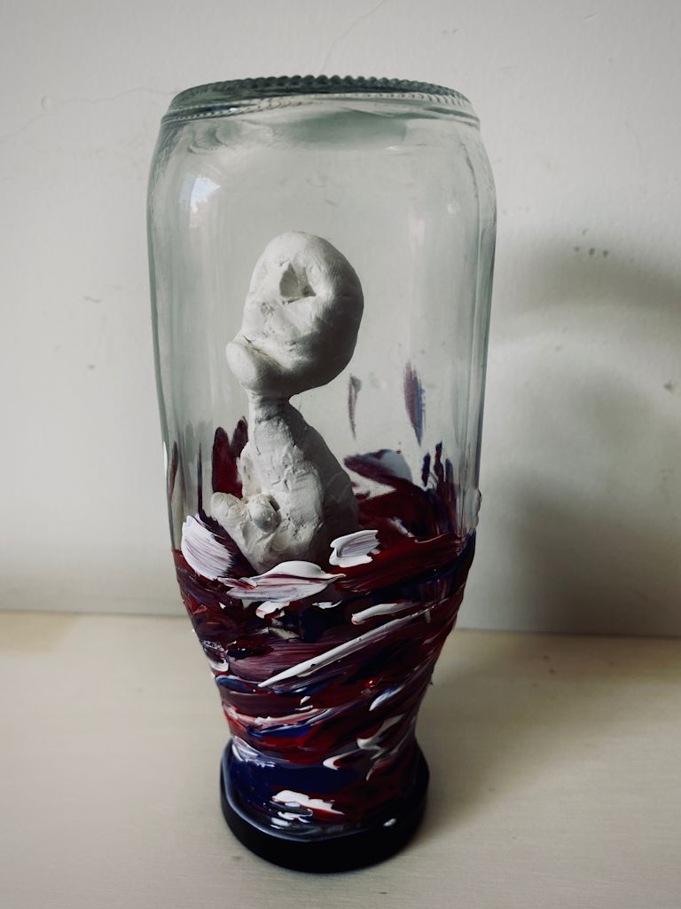 The man in the bottle