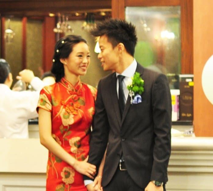 Newly married Chinese couple