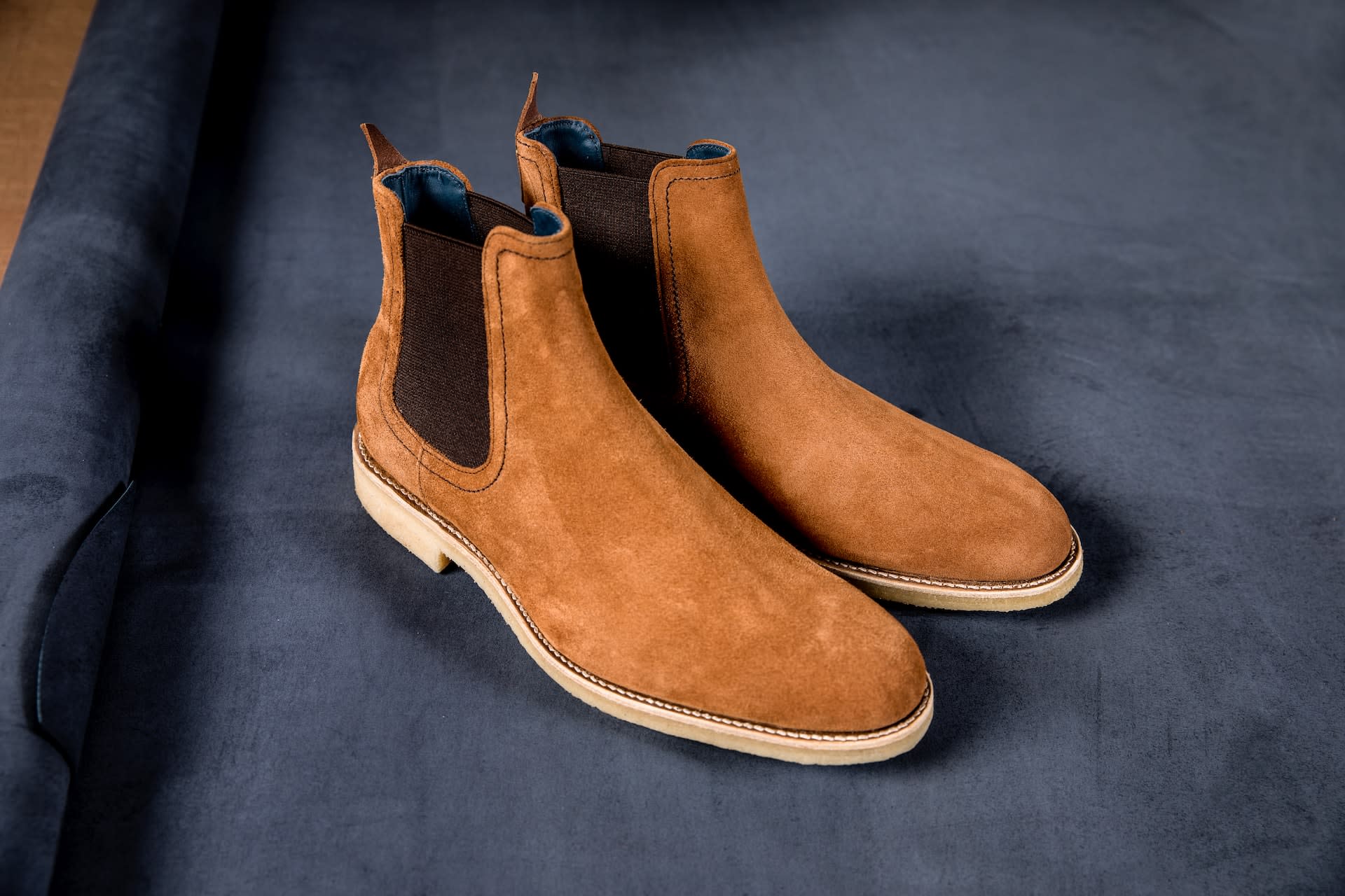 Classic brown Chelsea boots