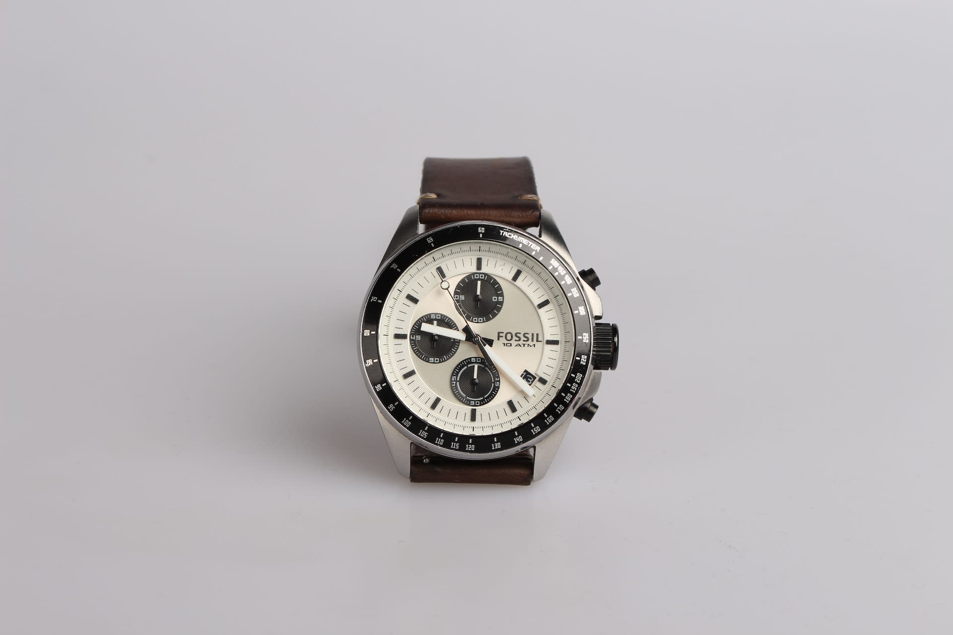 Vintage leather strap Fossil watch