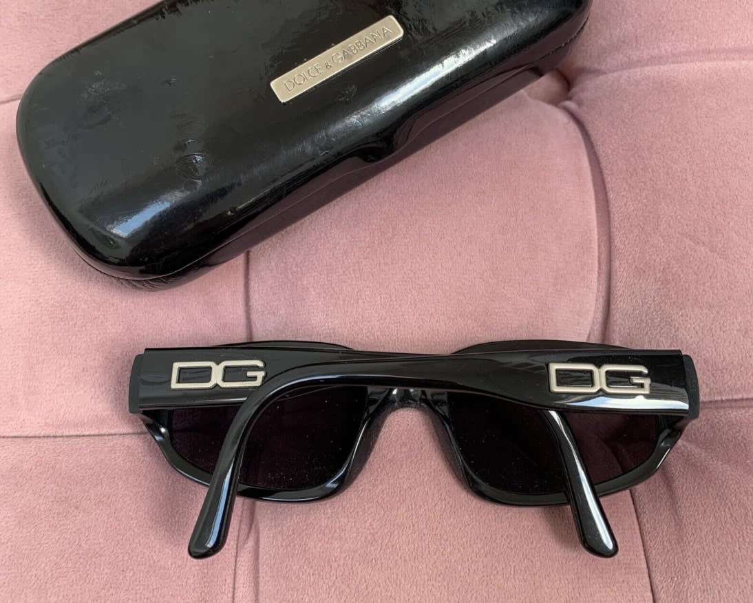 Vintage 'DG' black sunglasses