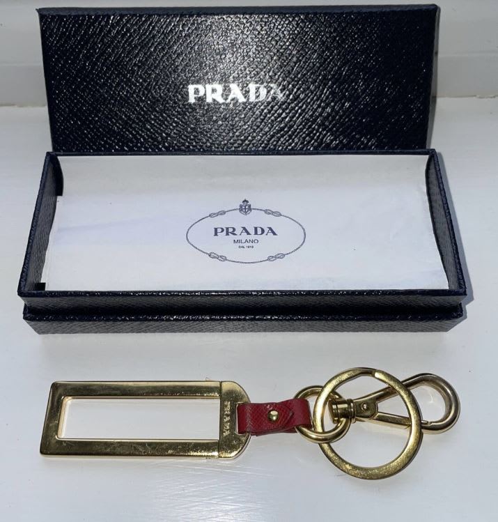 Vintage Prada keyring with original box