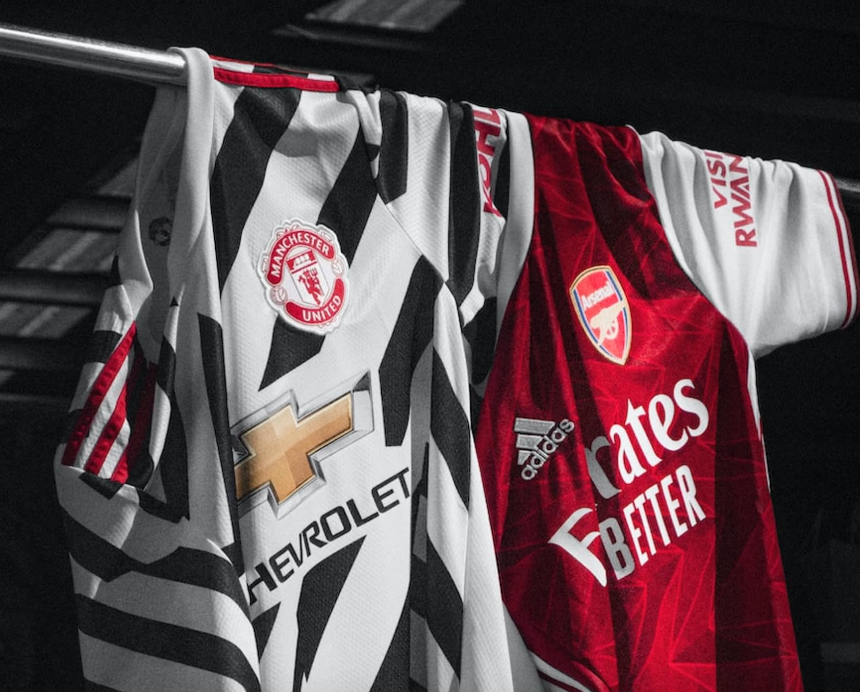 Two football shirts