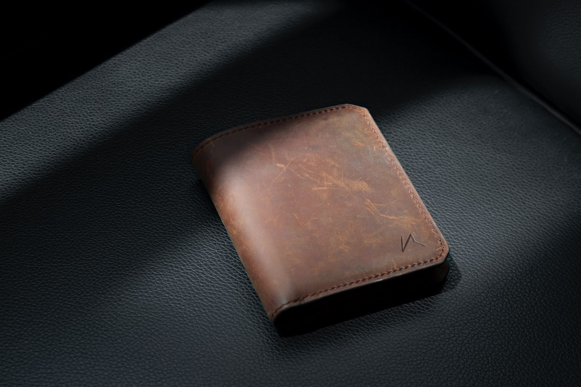 Brown leather wallet