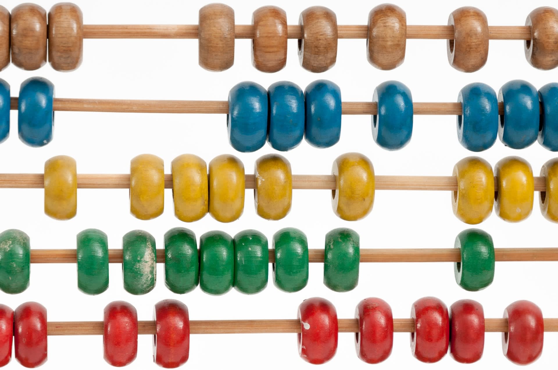 Close up of an abacus