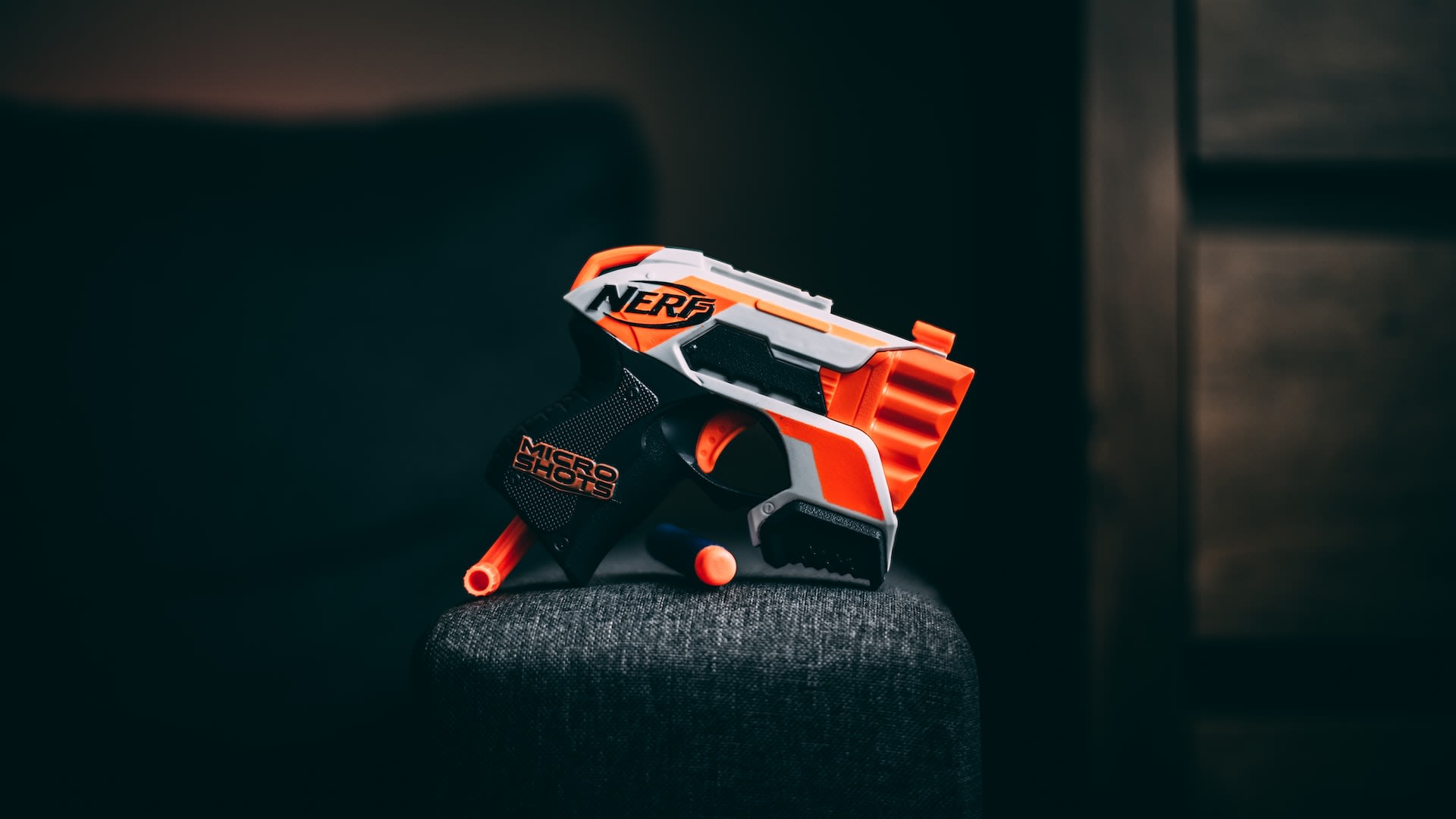 Close up of a nerf
