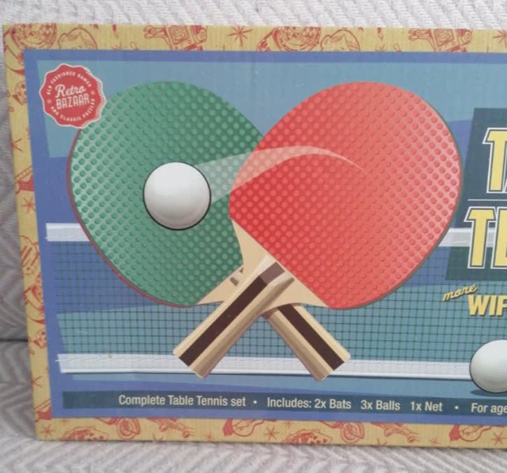 Table tennis set, used