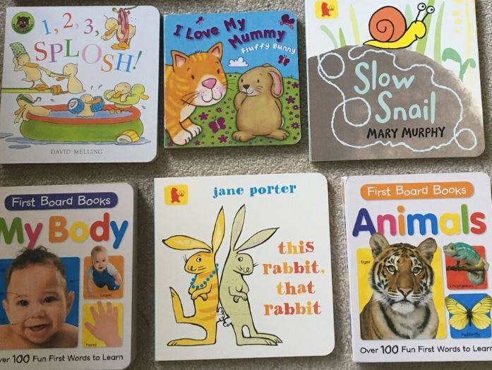 Selection of second-hand baby board books