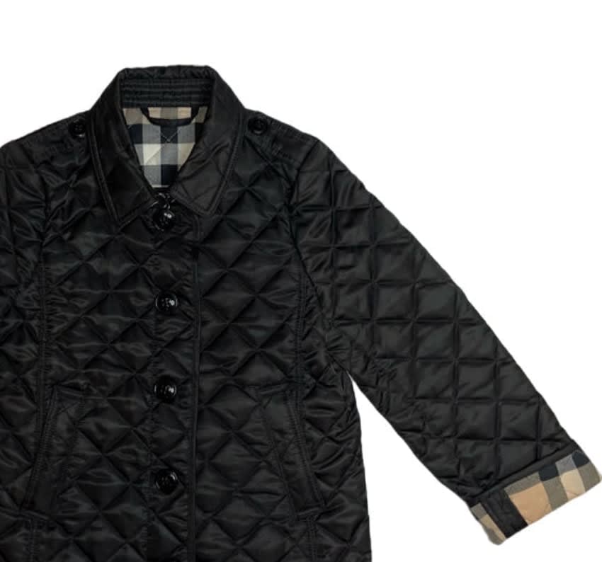 Vintage navy Burberry quilted jacket