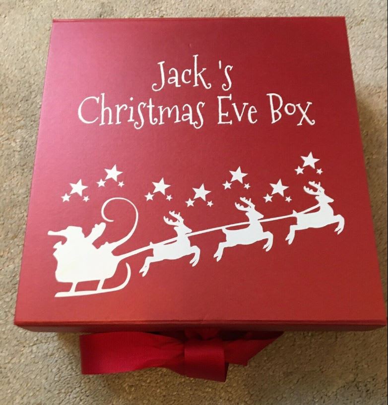 Red named Christmas Eve box