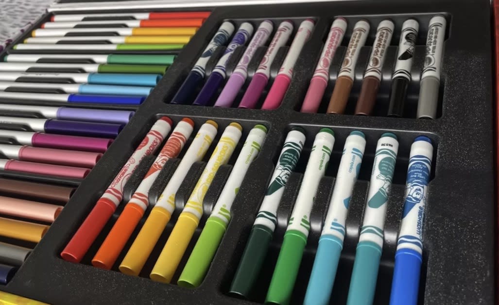 second hand colouring croyola set kids christmas gift ideas