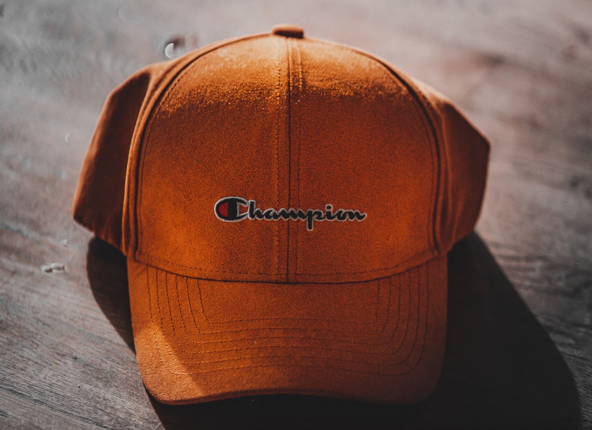 Vintage Champion baseball cap, orange