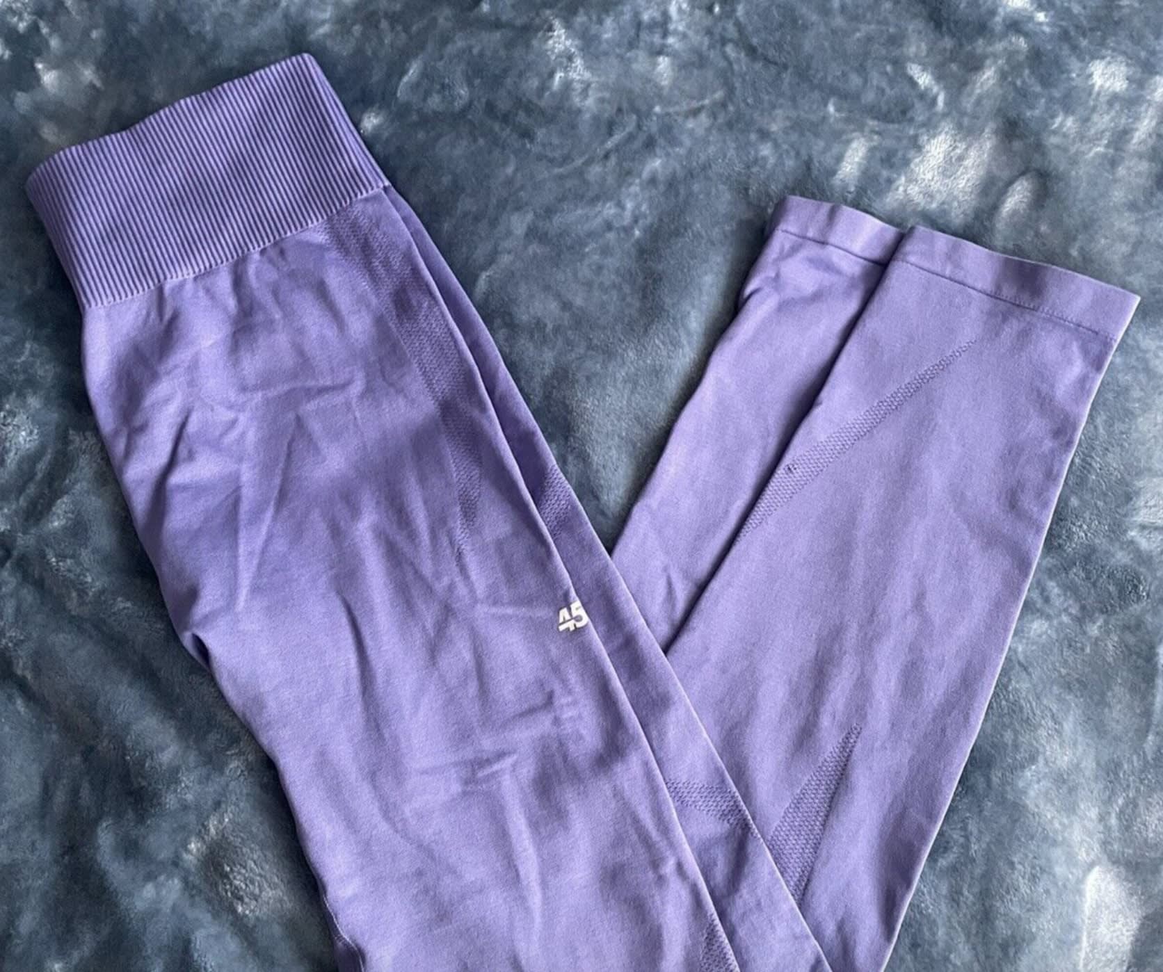 Pair of lilac second hand ASOS 4505 leggings