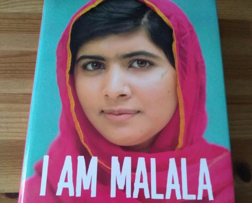 I am Malala book cover: Image of Malala Yousafzai