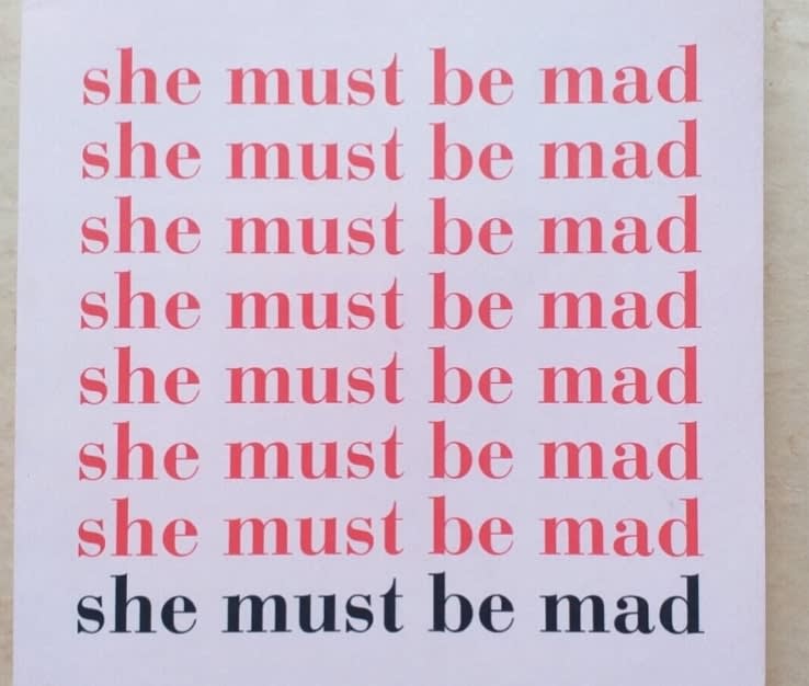She must be mad book cover