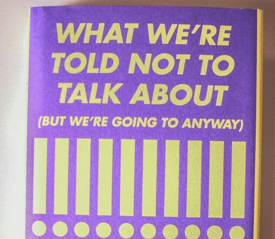 What we're told not to talk about but we're going to anyway second-hand book cover
