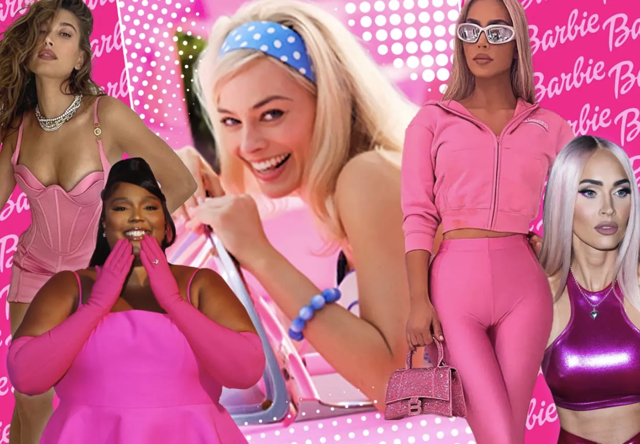 Barbiecore montage