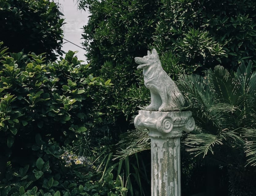 outdoor stone statue