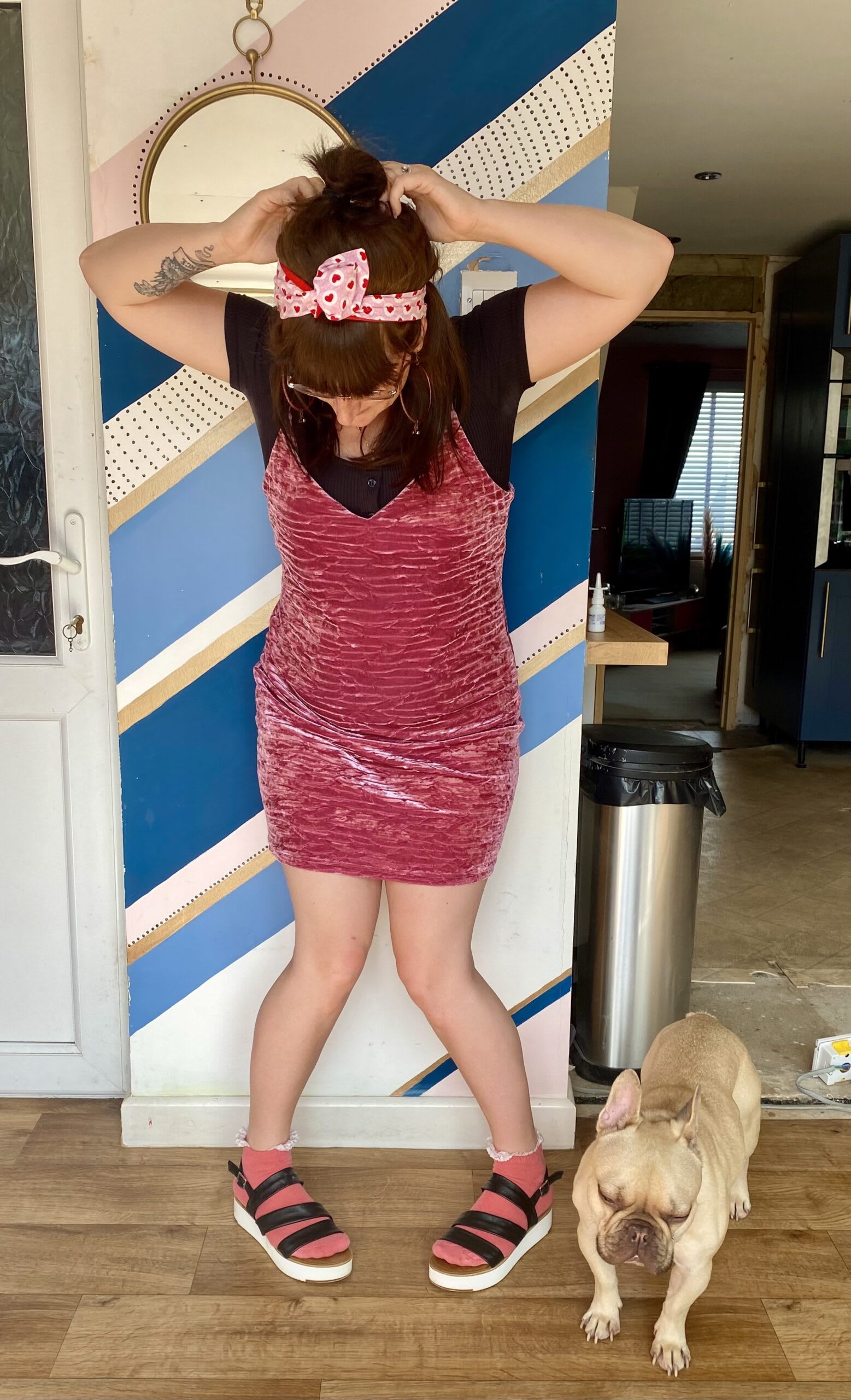 Little Splash wearing pretty in pink