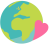 Loading placeholder for Illustration of the globe with a pink heart