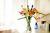 Loading placeholder for Lego flower boquet in a glass vase