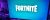 Loading placeholder for Fortnite in big letters on computer screen