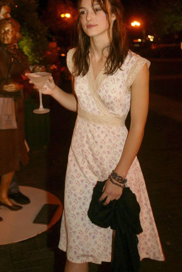 Kiera Knightley in a dress