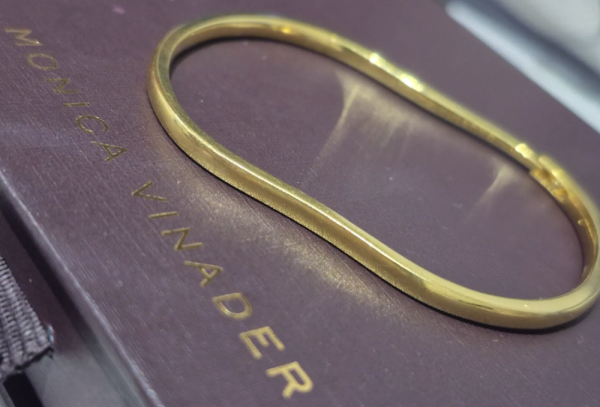 Monica Vinader gold bangle