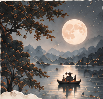 橘子洲月夜